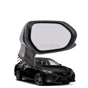 To1321366 Aaawzdwd Right Passenger Side Black Powered Foldaway Mirror For 2018-2022 Camry