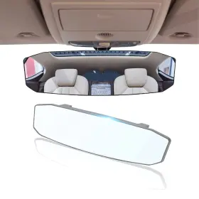 Hsj01 Ajxn 12 Inch Large Rear View Mirror Anti-glare Panoramic Rearview Univer