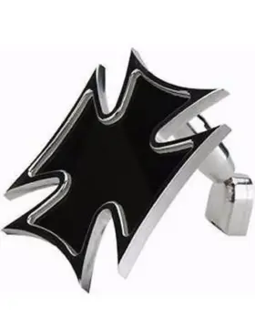 601057p American Products Company New Apc Iron Cross Billet Aluminum Rearview Mirror Maltese Universal Hot Rat Rod