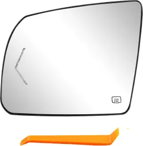 87906-0c030 Attparts Left Heated Mirror Glass With Led Turn Signal Indicator For 2002-20 Toyota Tundra