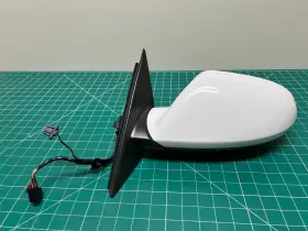 4g0857409ae Audi 12-18 A6 Quattro S6 Front Left Side Rear View Mirror Ibis White Oem