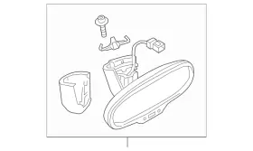 8w0-857-511-f-9b9 Audi Genuine Mirror Inside