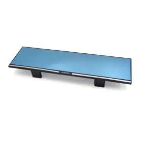 Automall Tech 605322717126 280mm Wide Angle Flat Panoramic Clip Car Interior Rearview Mirror Blue Glass