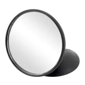 Automall Tech 711331598080 Black 3.3 Inch Dia Plastic Convex Rear View Blind Spot Mirror W Suction Cup For Car