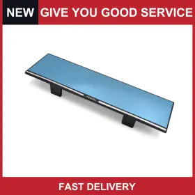 Automall Tech 726215612684 Universal 280mm Wide Angle Flat Panoramic Car Interior Rearview Mirror Pack Of 1