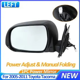 Wq-tcm-045-l Autopartwholesaleus Left Driver Power Side Door View Mirror For 2005-2011 05 Toyota Tacoma To1320256