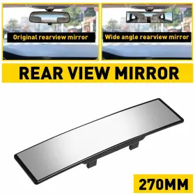 Auxito 713095974896 Angle View Panoramic Wide Car Rear Mirro Mirror Lens 270mm White Tint