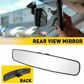 Hsj-17in Auxito Rear View 17 Inch Panoramic Wide Angle Convex For Truck Car Suv Day Night Universal