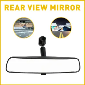 Hsj-8in-eae Auxito Quality 8 Inch Black Rear View Mirror Interior Replacement Day Night Car Universal A