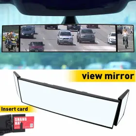 Sd-2411 Auxito Universal Car Inner Inside Interior Rear View Mirror Wide Angle Blindspot Pickup