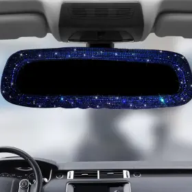 Mc111 Beaumile Bling Rearview Mirror Accessories Elastic Plush Car Rear View Cover For
