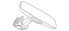51-16-5-b79-ba8 Bmw Genuine Mirror Inside