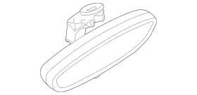 51-16-9-302-885 Bmw Genuine Mirror Inside