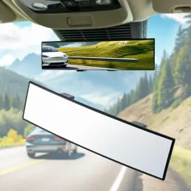 Boomiboo Acp 301 Rear View Mirror Interior Clip-on Wide Angle