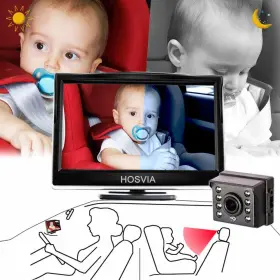 5ftfthd Brand Hosvia Lv50 Baby Car Mirror Display Infant Rear View Facing Safety