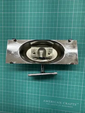 11592 British Car Rear View Mirror - Dash Mounted Xk120 Type Short Stem No Glass Frame Only
