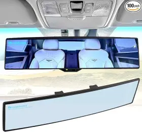 Bw-146 Broadway Rear View Mirror 300mm Convex Blue