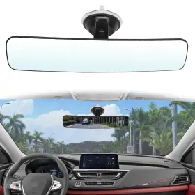 Bsamzo-sa19n Bsamzo Anti Glare Reduce Blind Spots Convex Wide Angle Hd Auto Inside Rearview Mirro