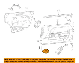 56046631aa Chrysler Oem 11-14 Challenger Door Interior Trim-mirror Switch