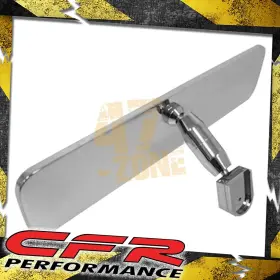 Hz-5535-pol Cobra-tek For Chevy Ford Polished Aluminum Rear View Mirror - Smooth