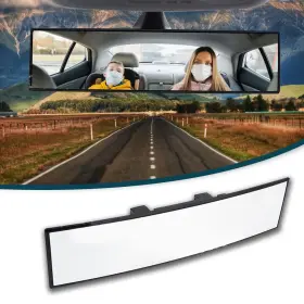 Couslcd 751757334169 Rear View Mirror For Car 12.1 Inch Interior Clip-on Panoramic Convex Rearview