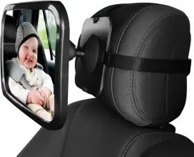 Cydzsw 744933922946 Infant Car Seats Rear View Mirror Baby For 9.65 6.88inch Black
