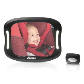 60344 Diono Easy View Xxl Baby Car Mirror With Extra Wide 2 Piece Set Black