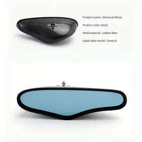 Aa3484-carbon Dofi-auto-parts Carbon Fiber Interior Rearview Mirror With Blue Glass For Honda Mazda Toyota Etc