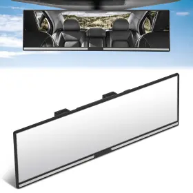Dpt-mrin28f Dpt Motorsports 11 Inch X 3 1 Universal Flat Panoramic Wide Angle Black Rear View Mirror Glass