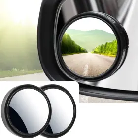Dxgtoza 762360531975 Blind Spot Mirror 2 Inch Round Hd Glass Mirrors Convex Rear View With Wide