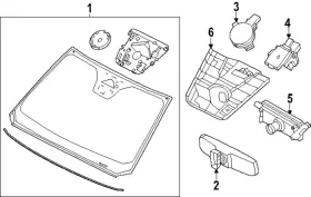 N1wz-17d550-ee Ford Genuine Cover Rain Sensor