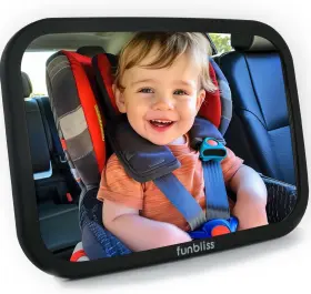 Fb1007 Funbliss Baby Car Mirror For Rear Facing Seat 360 Rotation Safety 1pack