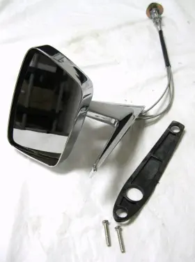 Aff55-85231 Gearhead 1967 1968 Ford Mustang Remote Outside Exterior Door Mirror Lh Left Hand