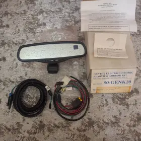 50-genk20 Gentex Rear View Mirror Kit With Compass Temp Display Gntx-177 Auto Dim