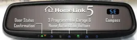 Aechl5-f1501125-u Gentex Mirror With Homelink V5 Blue Compass And Backlit Buttons For 2011-25 Ford F150