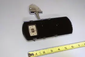 857111 Gm 20s 30s Genuine Rear View Mirror With New Haven Clock Chevy Pontiac Cadillac