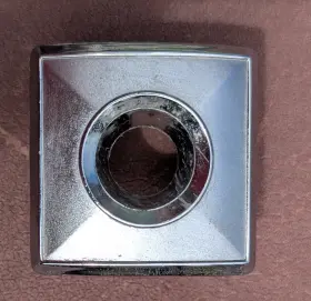 9874429 Gm 1973-1977 Buick Pontiac Malibu Cutlass Remote Mirror Escutcheon Bezel