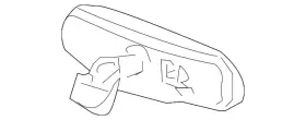 25855328 Gm Genuine Parts Inside Rearview Mirror