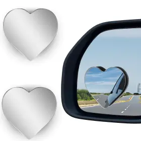 Xty0691 Hingtai 2pcs Cars Heart Shaped Blind Spot Mirrors Car Side Mirror Heart-2pcs