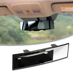 Honibaoto-mirrors1 Honibaoto Rear View Mirror For Car Mirrors Universal 12 Inch Interior Clip On White