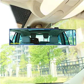Qt.10003 Hooke Road Us Auto Car 300mm Wide Curve Convex Reflector Clip On Glass Rear View Mirror