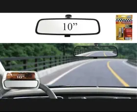 Mg001 Hs Universal Rear View Mirror Flat Interior Clear Glass 10 Inch Day / Night Kit Glue