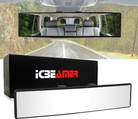 270mm-cw-ama-p1 Icbeamer 10.6 Inch Car Rear View Mirror Hd Clear Tint Panoramic Wide Angle Conv
