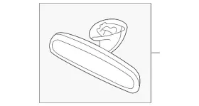 Xr816361 Jaguar Genuine Mirror Inside