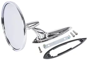 90342 Jegs Side View Mirror With Bowtie Logo 1963-1965 Gm Models Fits Left/drive