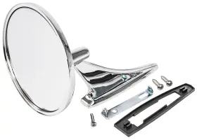 90346 Jegs Side View Mirror 1966-1974 Gm Models Without Bowtie Logo Fits Left/dr