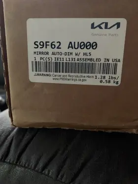 S9f62-au000 Kia 2019-2024 Telluride Auto-dimming Homelink Mirror With Compass New