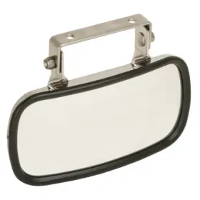 2458 Latest Rage Heavy Duty Stainless Steel 8-1/2 Inch Rear View Mirror With Convex Glass