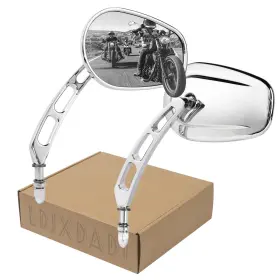 Ldjxdadi-005 Ldjxdadi 760701752744 Chrome 8mm Rearview Mirrors For L And R Rear View