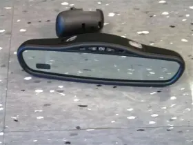 F7oz17700da Lincoln Factory Oem Continental Auto Dim Rear View Mirror Compass Maplights